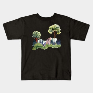 Forest Mountain Horizon Kids T-Shirt